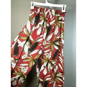 Japna linen blend wide leg pants Small Pull On Comfort tropical cruise beach
